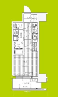 ワールドアイ大阪West Gate【11階】の間取り