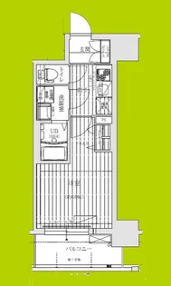 ワールドアイ大阪West Gate【10階】の間取り