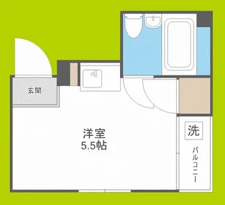 ソレイユ朝潮【5階】の間取り