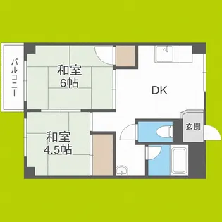 オーティーハイツ千林【2階】の間取り