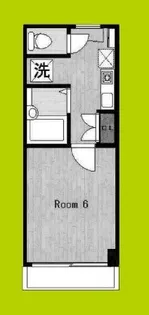 ハイツ新今宮【4階】の間取り