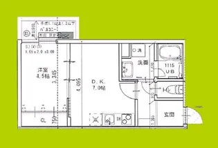 エテルナコート総持寺【1階】の間取り