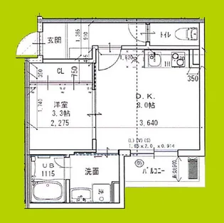 エテルナコート総持寺【3階】の間取り