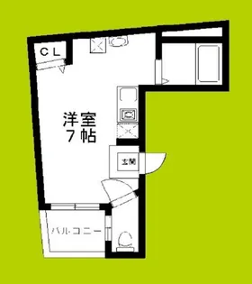 ステイタス難波【5階】の間取り