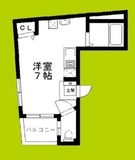 ステイタス難波【6階】の間取り