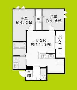 RIKO塚口【3階】の間取り