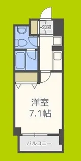 ディオレクレスト東心斎橋【10階】の間取り