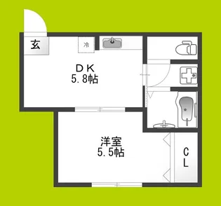 サンハイツ【3階】の間取り