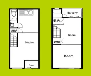 大阪府大阪市東住吉区住道矢田1丁目【一戸建】の間取り