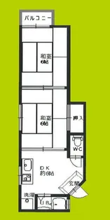 2DKの間取り画像