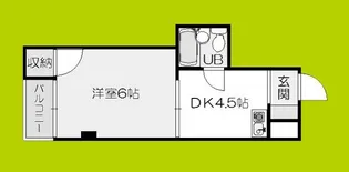マンション常磐【3階】の間取り