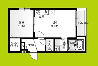 フジパレス松ノ浜【3階】の間取り