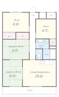 城賀パレス【2階】の間取り