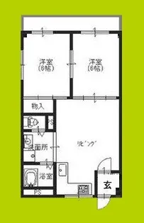 玉出プラザI【4階】の間取り