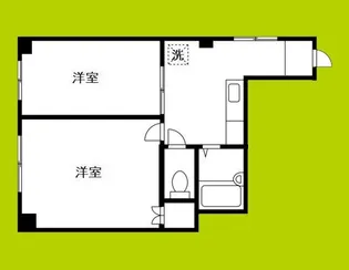 江戸堀コーポ【4階】の間取り