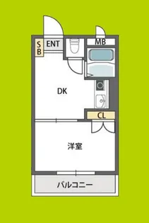 アベノ池田マンション【4階】の間取り