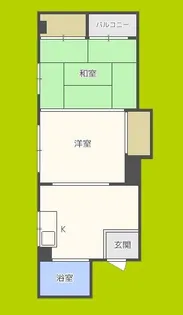 シーズコート住吉【4階】の間取り