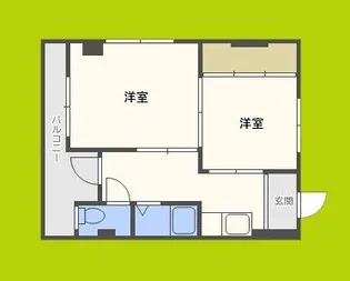 マンション楠木【4階】の間取り