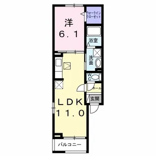 フェリシダ【1階】の間取り