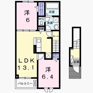 モントレゾール【2階】の間取り