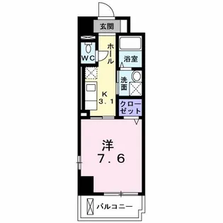 サンリット オカ【4階】の間取り