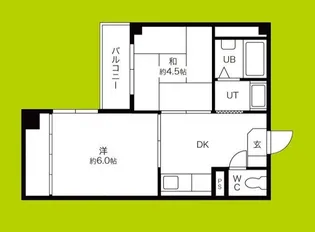 2DKの間取り画像