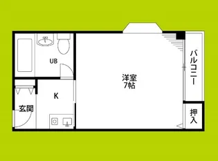 平ハツマンション【4階】の間取り