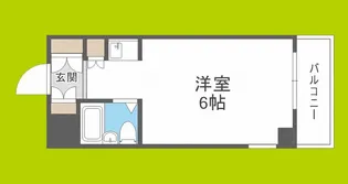 朝日プラザ梅田北デラ・リブジェ【8階】の間取り