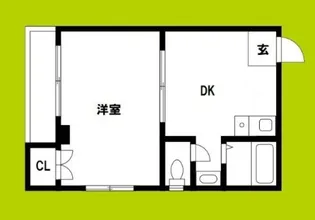 1DKの間取り画像
