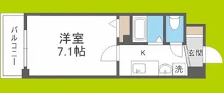 1Kの間取り画像