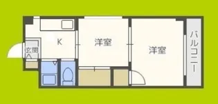 第二メゾンクロワール【5階】の間取り