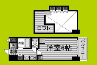 1Kの間取り画像