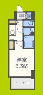 1Kの間取り画像