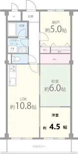 シャルム千里丘【1階】の間取り