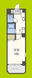 ルミエール南堀江【2階】の間取り