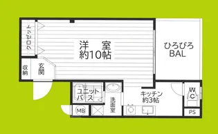 アッツ・コート美章園駅前【2階】の間取り