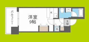 SK FUKUSHIMA GARDEN SUITE【4階】の間取り