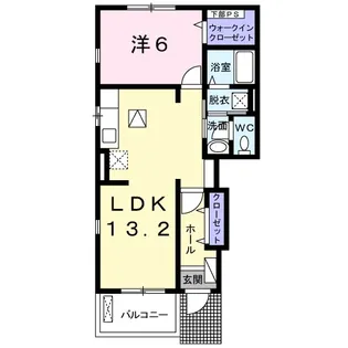 ベルアンジュ【1階】の間取り