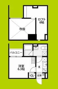 CRASTINE帝塚山東【1階】の間取り