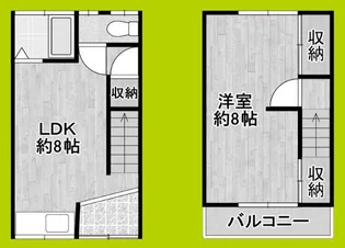 大阪府大阪市住吉区山之内5丁目【一戸建】の間取り
