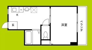 1DKの間取り画像