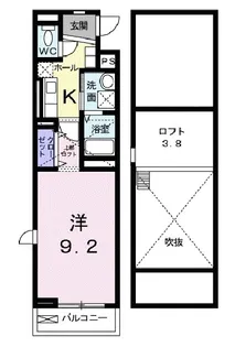 エンブレイス【2階】の間取り
