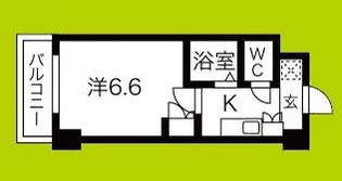 ドミール桜川II【6階】の間取り
