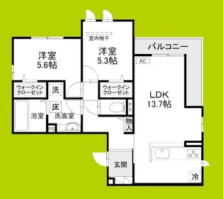 ロイヤルハイツ長居【3階】の間取り
