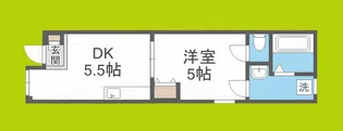 大宝 北天満ロイヤルハイツ【1階】の間取り