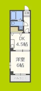 ロワール美章園【4階】の間取り