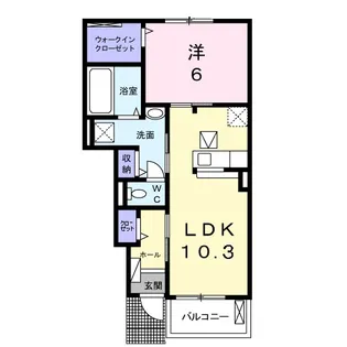 アネモスヒルズ泉佐野I【1階】の間取り