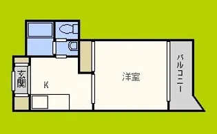 1Kの間取り画像