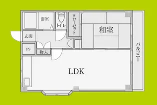 長谷川ハイツ【4階】の間取り
