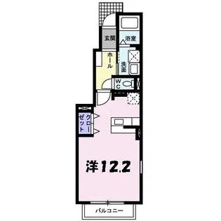 サンハイツ北六甲参番館【1階】の間取り